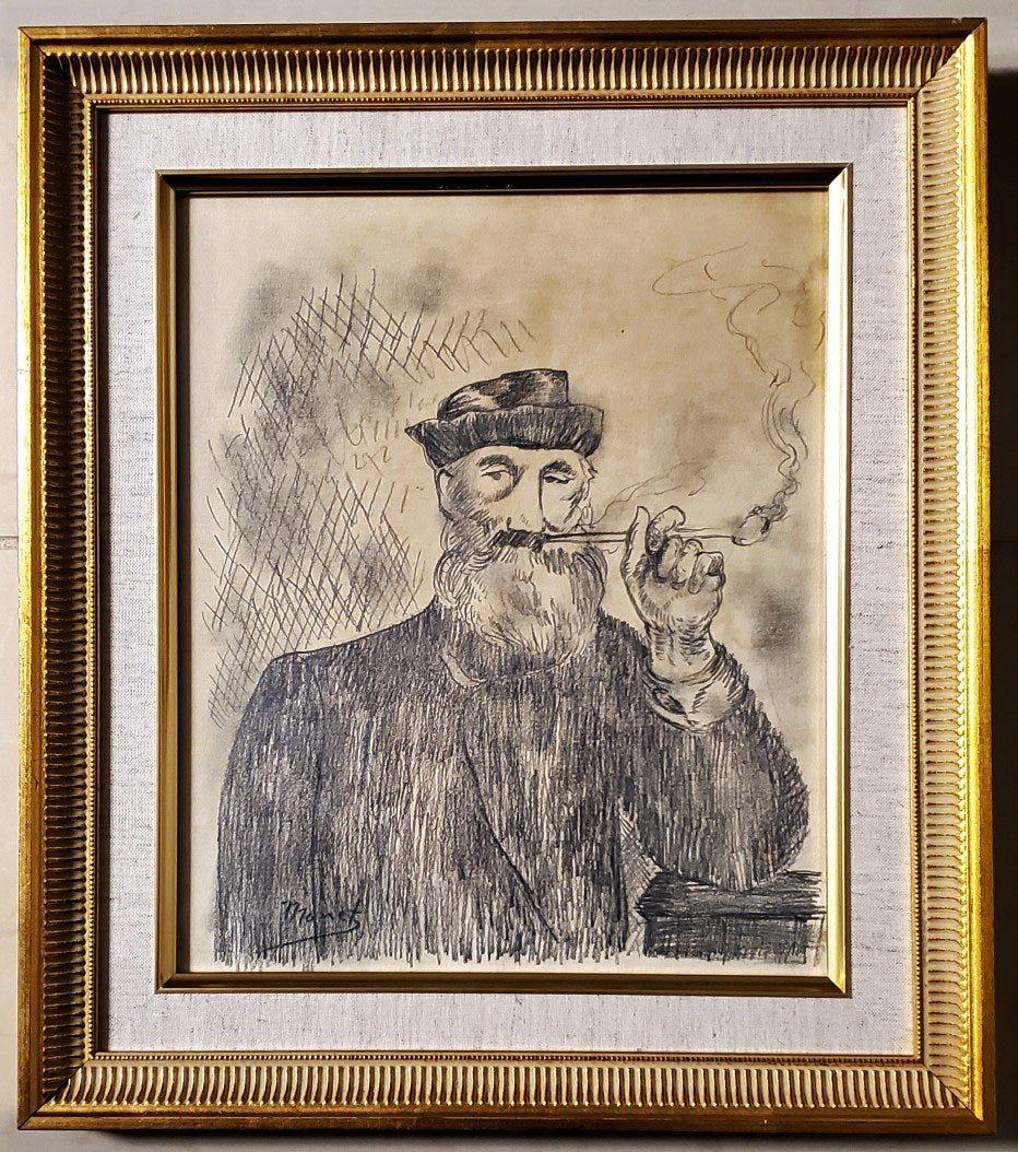 Edouard Manet Drawing Graphite French Impressionist (1 of 4)