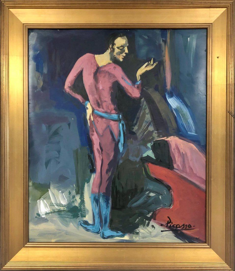 Pablo Picasso Male Blue Rose Era Interior Spanish Oil (1 of 1)