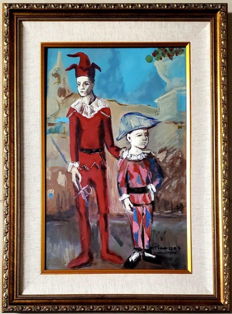 Pablo Picasso Arlequines Harlequins Acrobats Landscape (1 of 8)