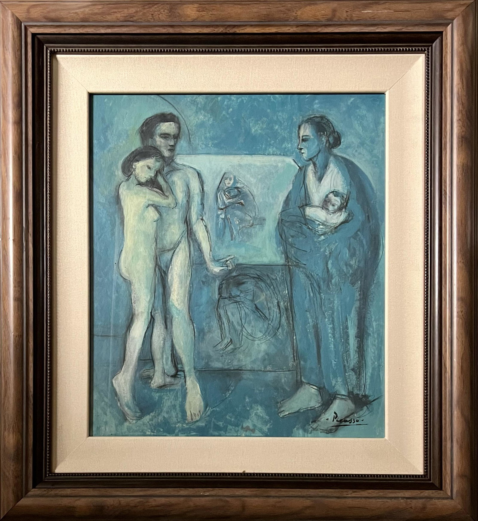 Pablo Picasso Blue Landscape Female Family Maternity (1 of 3)