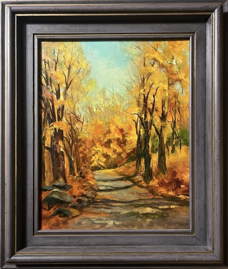 Claude Monet Landscape French Impressionist Vincent Van Gogh Style Autumn oil canvas (1 of 7)