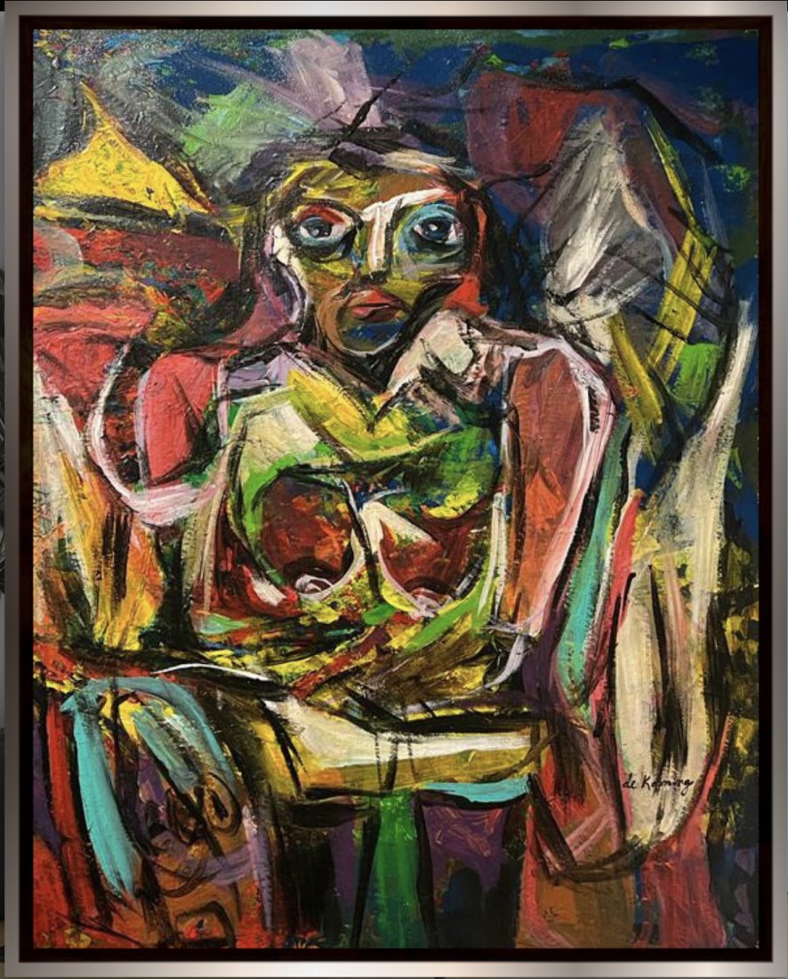 Willem de Kooning Abstract Expressionist Oil Canvas Jackson Pollock Rothko Era. (1 of 5)