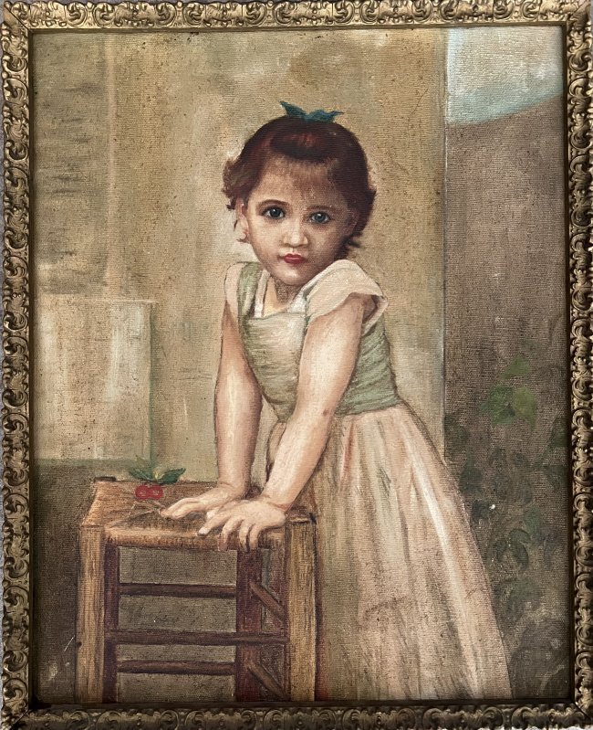 Pierre Auguste Renoir Impressionist French Girl Claude Monet Era Style 100 years old+ (1 of 5)