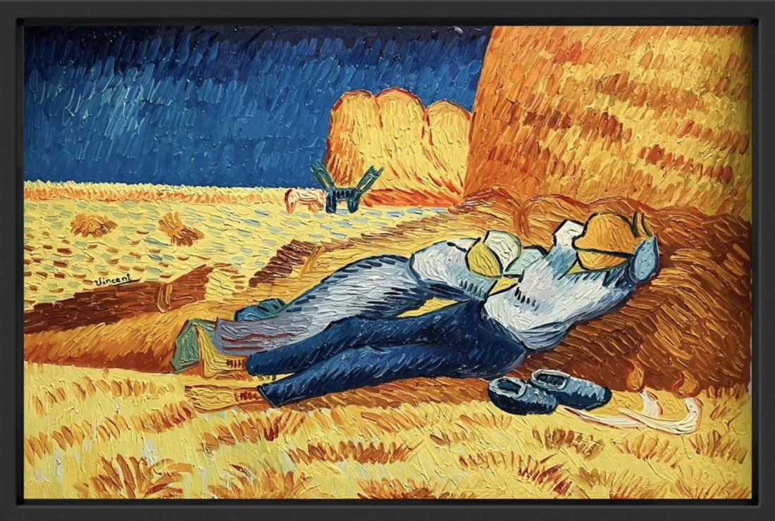 Vincent Van Gogh Landscape Farmers Field Post Impressionist Monet Manet Style of Oil canvas (1 of 8)