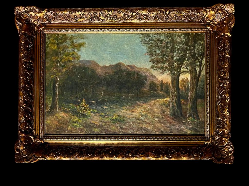 Claude Monet Impressionist French Landscape Manet Van Goh era oil on board (1 of 6)