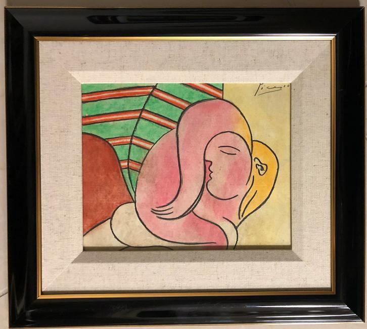 Pablo Picasso Drawing Cubism Female Spanish Painting (1 of 2)