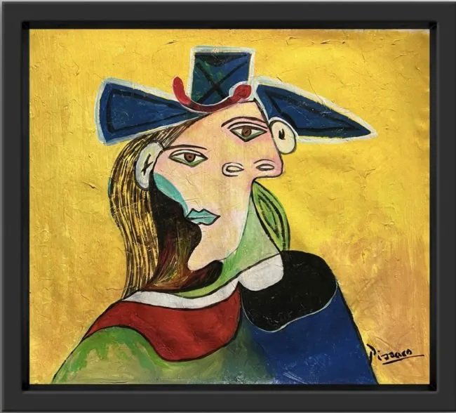 Pablo Picasso Women Mujer Female Cubist Abstract Spanish Art Miro Monet Era Oil on canvas (1 of 6)