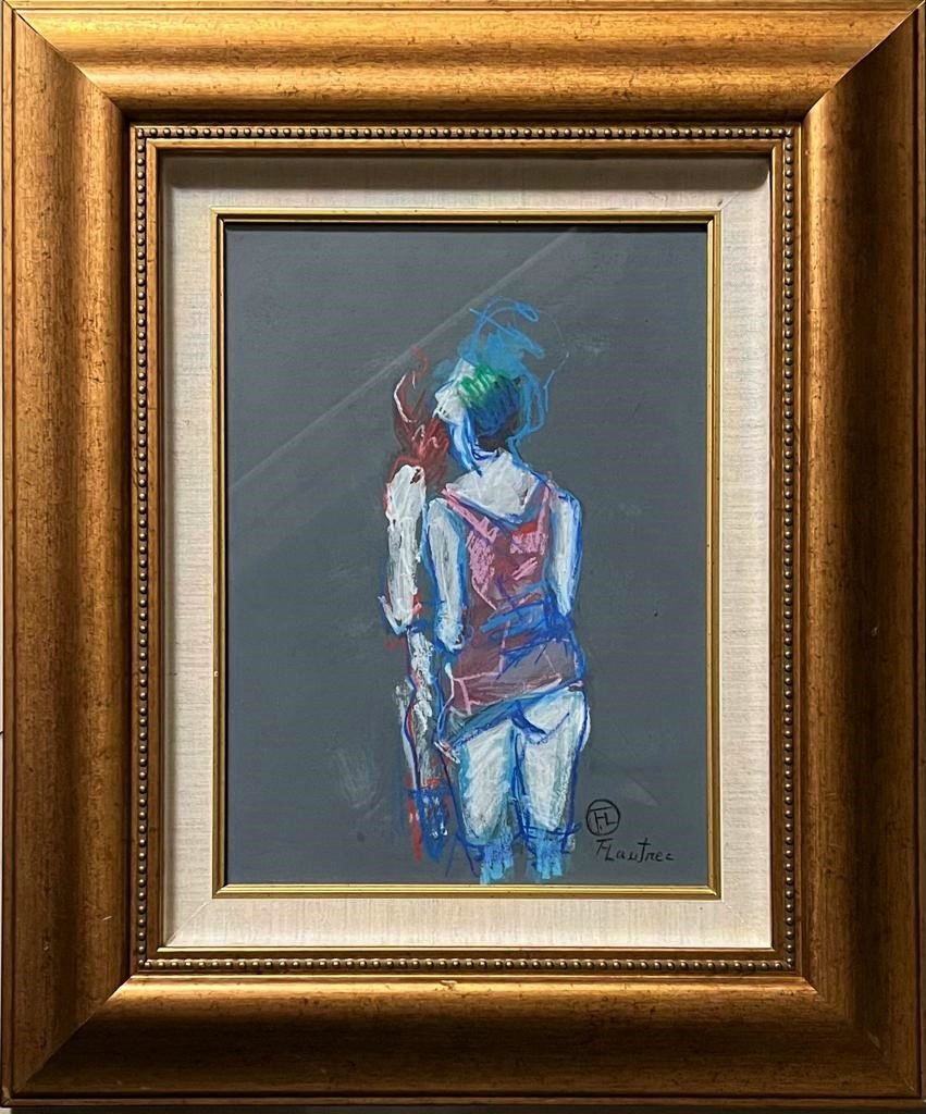 Henri de Toulouse Lautrec French Impressionist Degas Monet era hand painted drawing (1 of 2)