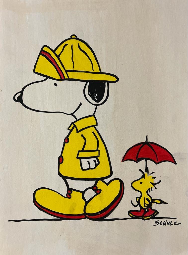 Charles Schulz Pop Comic American Charly Brown Snoopy Pop Art Andy Warhol style (1 of 1)