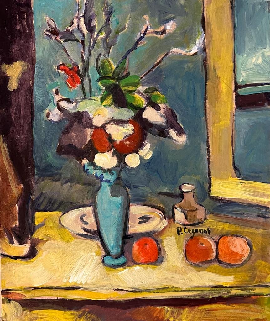 Paul Cezanne Impressionist style of French Monet Manet Van Gogh era oil hand painted. (1 of 1)