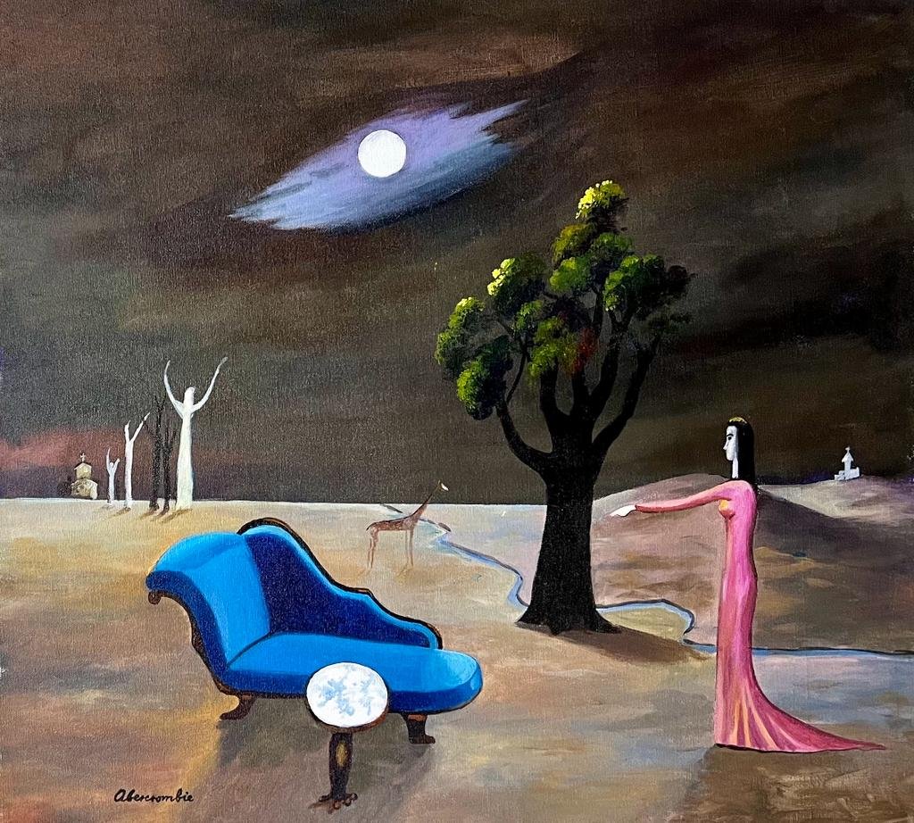 Gertrude Abercrombie American 1907-1977( Oil on canvas Painting ) Picasso era.: This lot consists of a hand painted oil on canvas over in the style of Gertrude AbercrombieFebruary 17, 1909 July 3, 1977) was an American painter based in Chicago. Called "the queen of the bohemian a