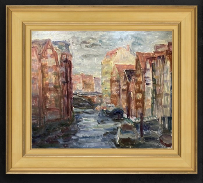 Claude Monet French Impressionist Landscape Picasso Van Gogh era Old oil on hard board. (1 of 10)