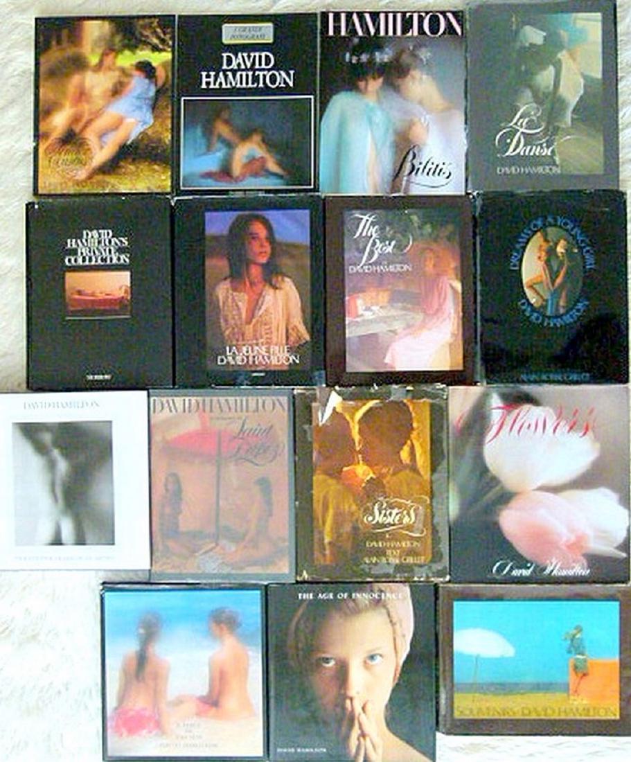 David Hamilton books Collection: David Hamilton books Collection. 15 books. David Hamilton was a British photographer and film director.List of books 1. Souvenirs, 19782. Twenty five years of the artist, 20043. A place in the sun, 19
