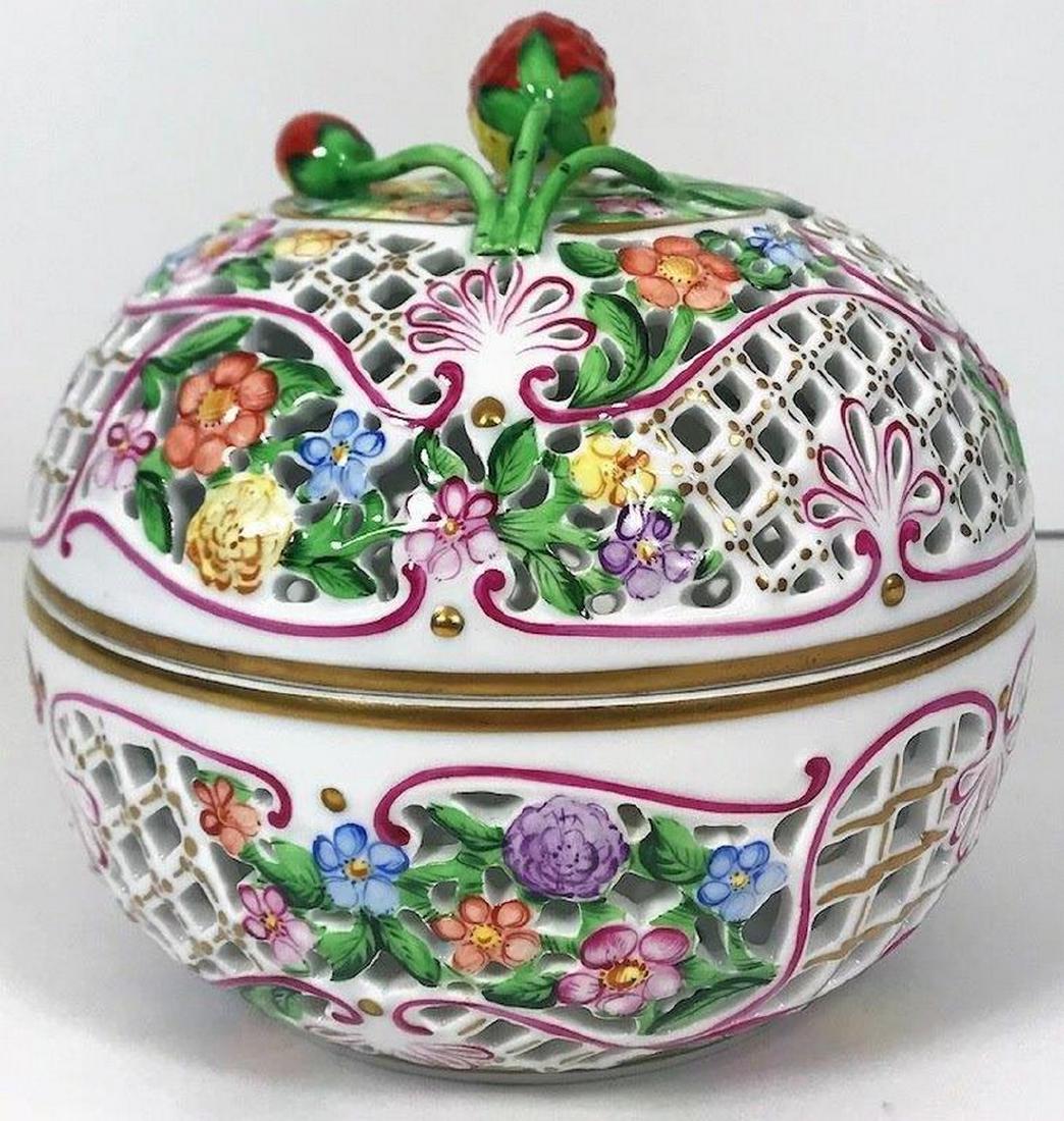 Vintage Herend Porcelain Reticulated