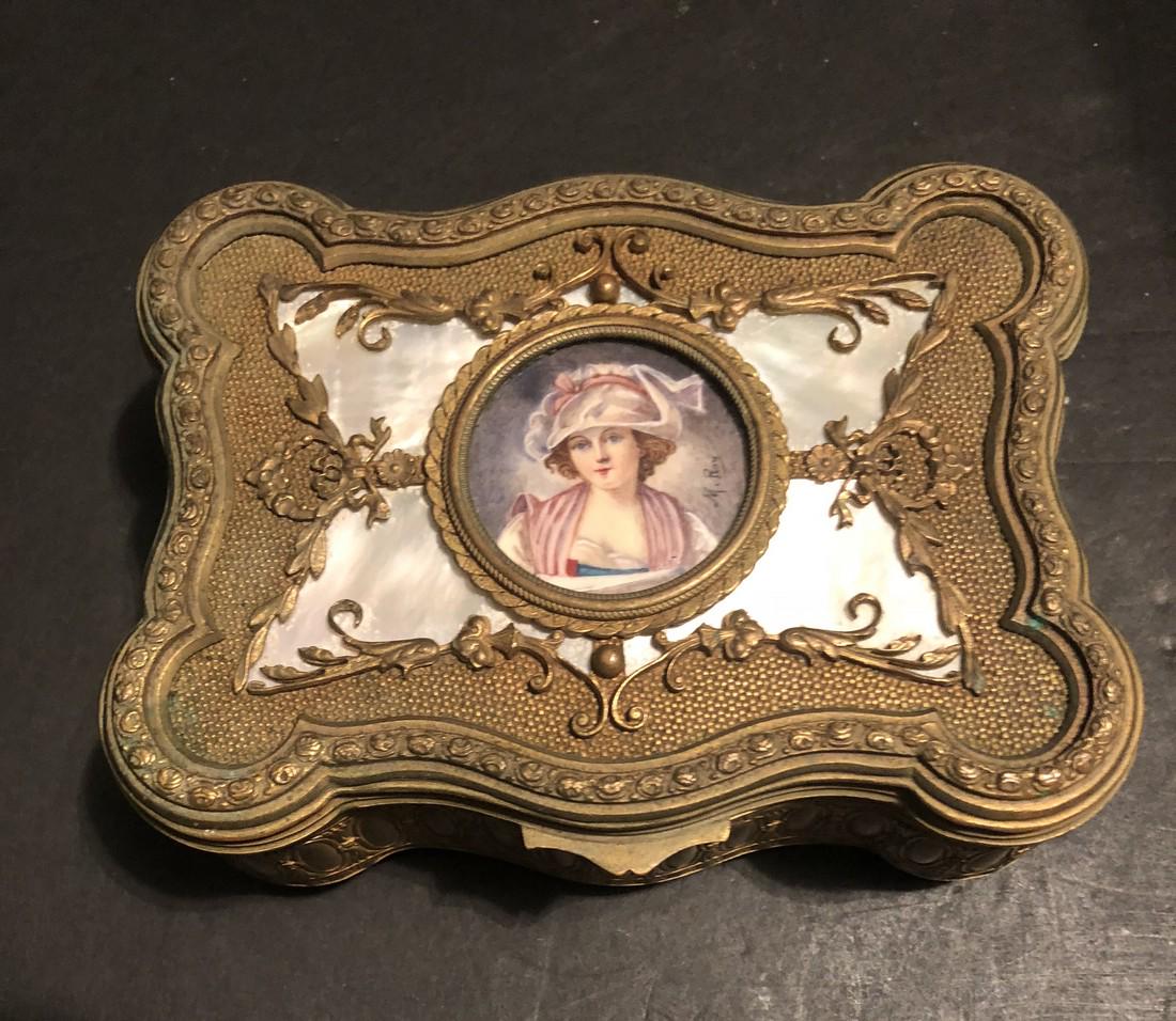 French Gilt Bronze & Enamel Jewelry (1 of 4)