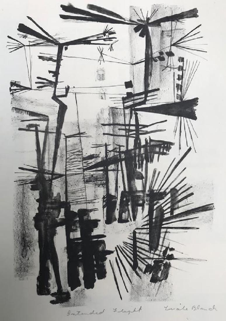 Lucile Blanch (1895-1981): Intended Flight, 1955, lithograph, SLR in pencil, 14.75 x 10.75 inches. Condition: crease lower left corner