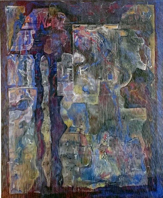 Carol Pepper-Cooper: Smoke Gets in Your Eyes, 2018 pastel and collage signed lower right 14 x 11 inches framed (19 x 16 inches) WAAM was founded in 1919 by artists seeking to foster their fellow artists by providing exhib