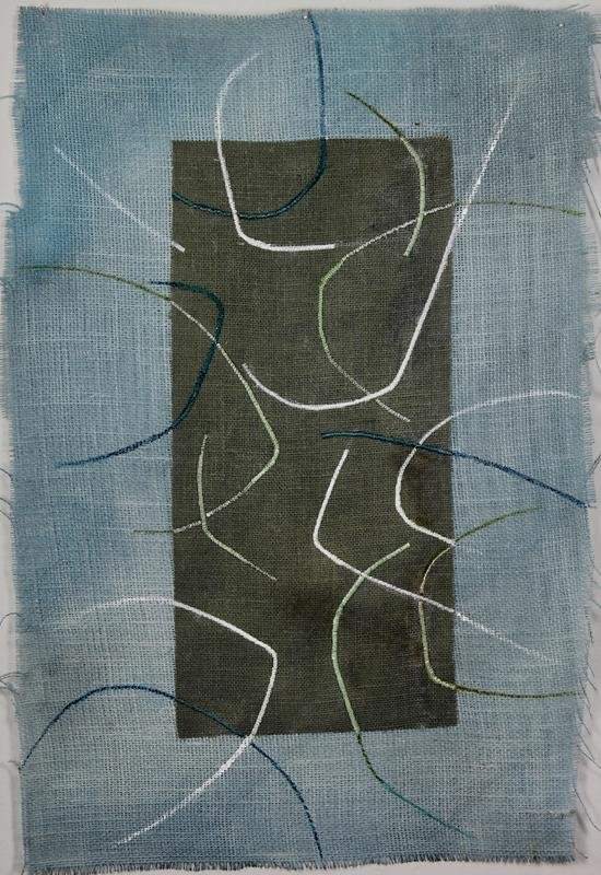 Grace Bakst Wapner: Stitched and Painted, 2019 burlap, thread and paint 20 x 28 inches unframed WAAM was founded in 1919 by artists seeking to foster their fellow artists by providing exhibition space and building a stro