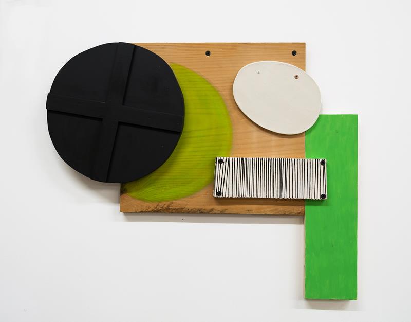 Christina Tenaglia: Untitled, 2018 wood, earthenware, porcelain, paint, ink, nails, screws signed verso 22 1/2 x 18 x 2 inches WAAM was founded in 1919 by artists seeking to foster their fellow artists by providing exhib