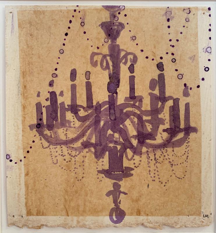 Janice La Motta: Chandelier Study no. 26, 2014 ink and chine colle signed lower right 5.5 x 5 inches matted (16 x 12 inches), unframed WAAM was founded in 1919 by artists seeking to foster their fellow artists by prov