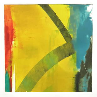 Maxine Davidowitz, Sonora Study IV: monotype date created:2020 size:16" x 15"