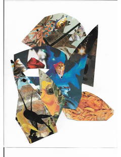 Dorothea Marcus, The Eyes Have It: Collage date created:2022 size:11" x 8.5"