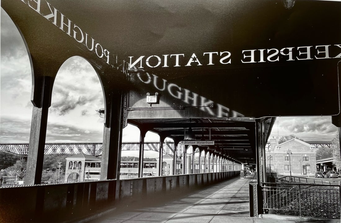 Onaje Benjamin: Poughkeepsie Train Station, 2020, Archival pigment print, 13" x 19"
