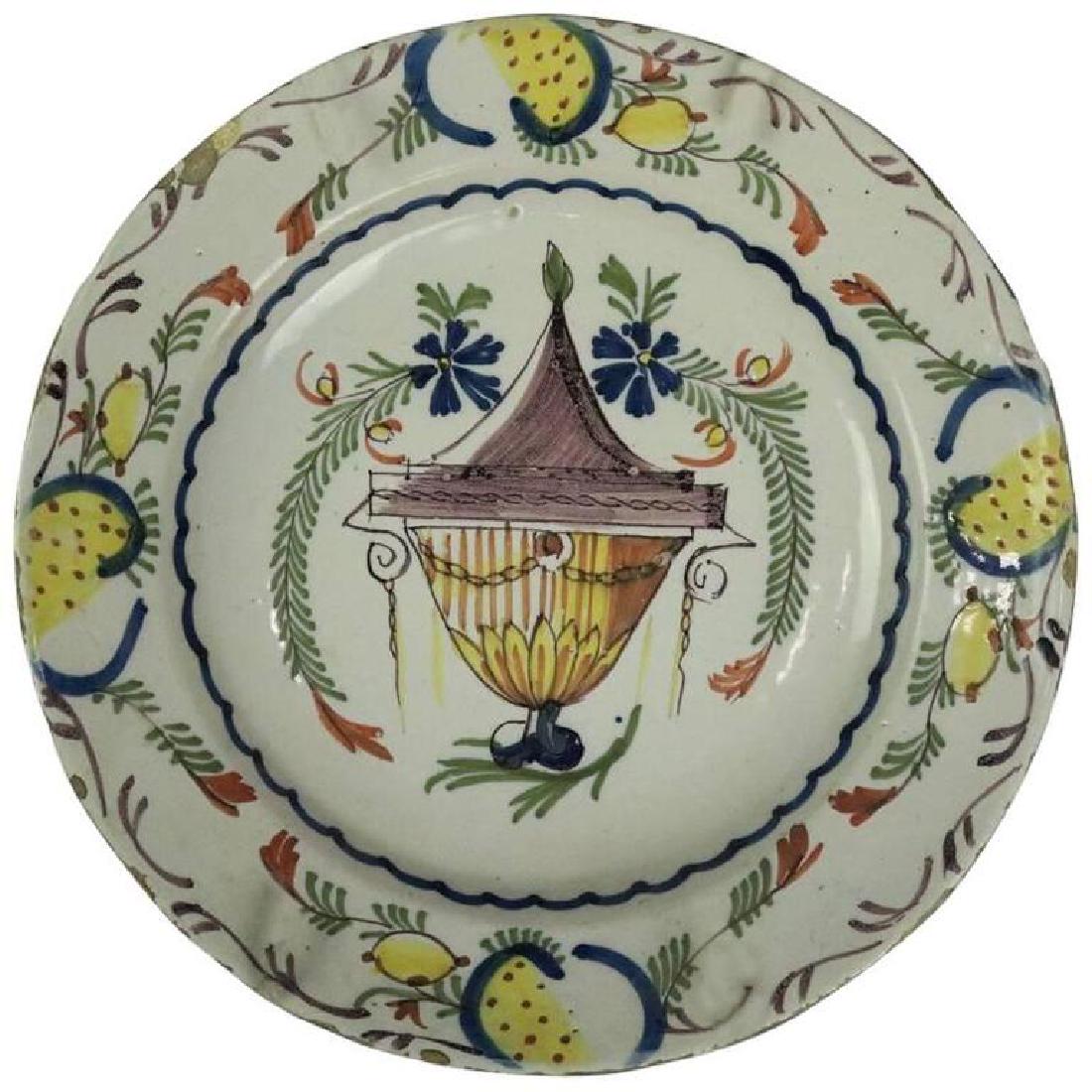 Antique Continental Soft Paste Porcelain Plate (1 of 5)