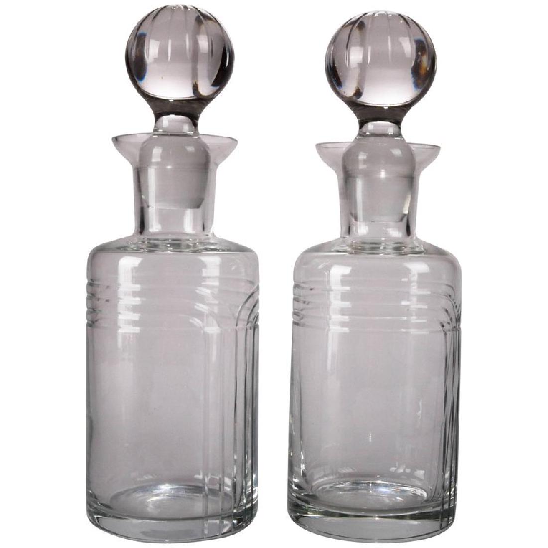 2 Vintage French Baccarat School Crystal Decanters (1 of 5)