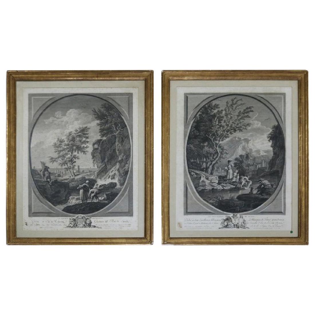 2 Antique French Etchings after Paintings by Vernet (1 of 10)