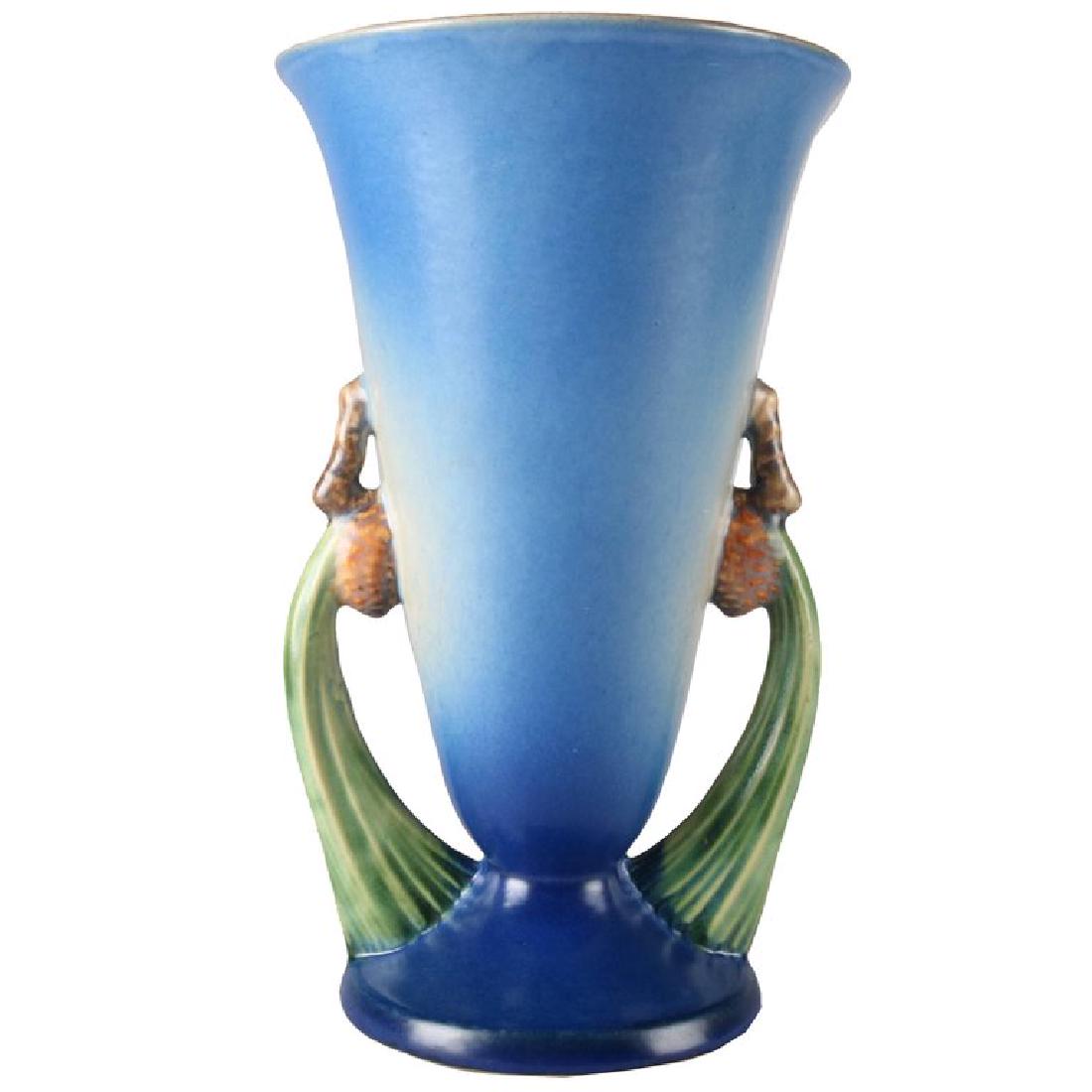 Antique Roseville Blue Pinecone Art Pottery Vase (1 of 8)