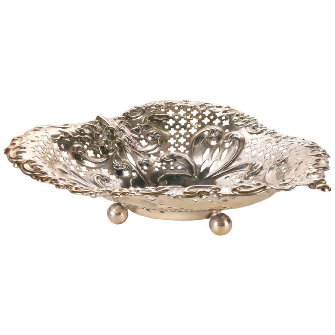 Antique Sterling Silver Gorham Shaped & Reticulated Bow (1 of 10)