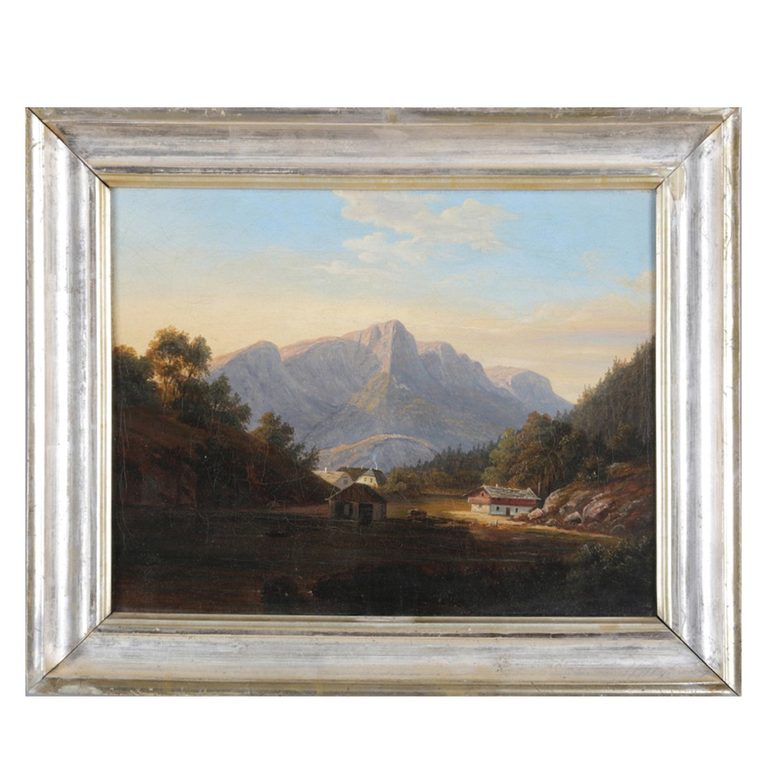 Hudson River School Oil on Canvas Landscape Painting (1 of 13)