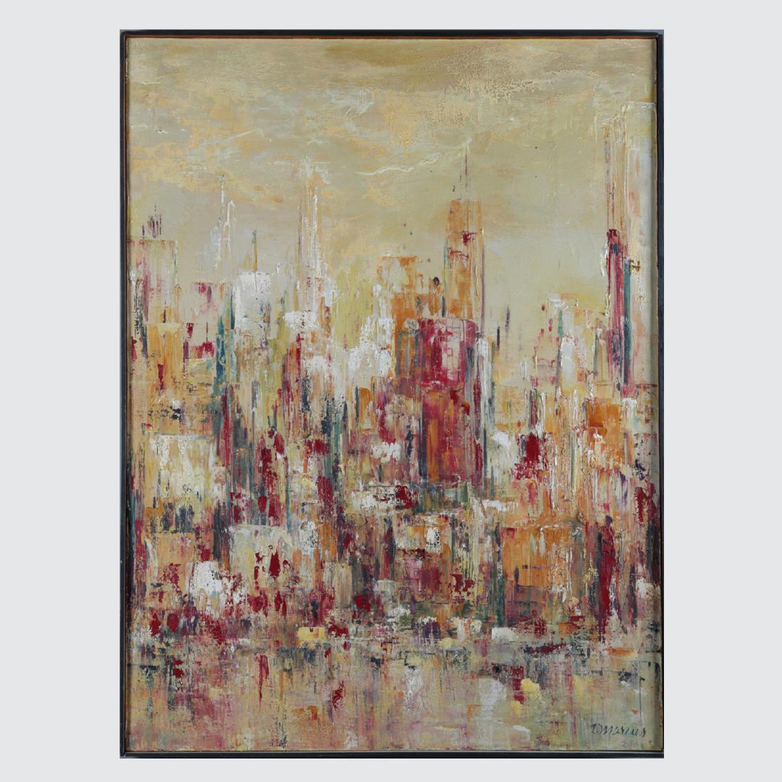 Mid Century Modern Abstract Cityscape of New York City (1 of 7)