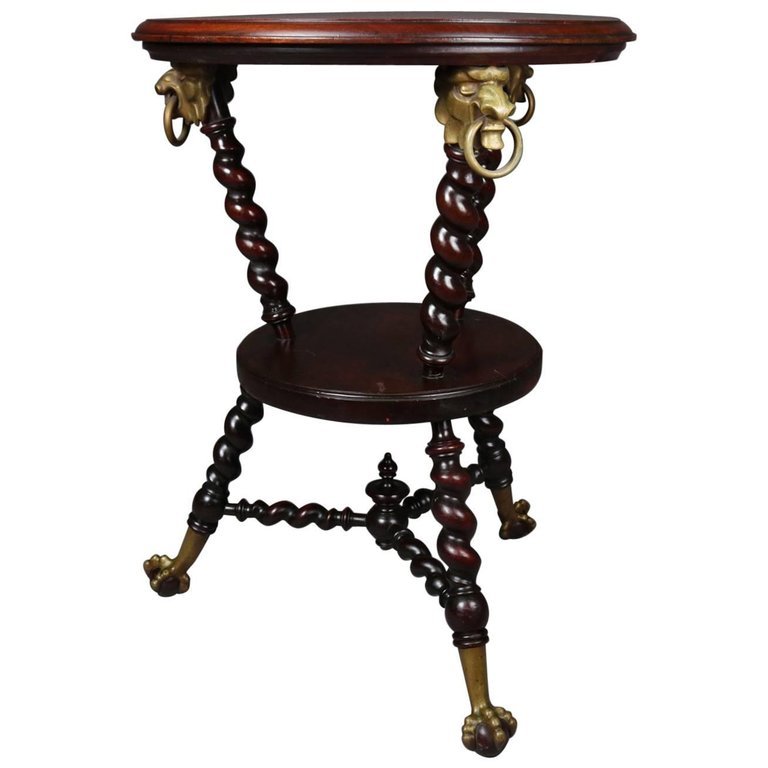 Neoclassical Mahogany Horner Bros Barley Twist Stand (1 of 10)