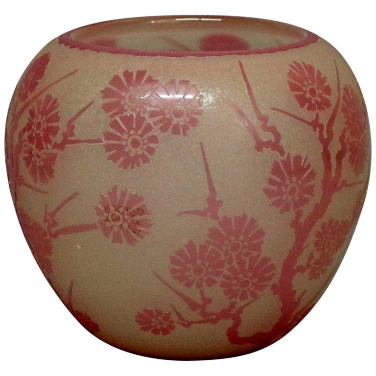 Antique Steuben Rosaline Cut Back Asian Style Vase (1 of 13)