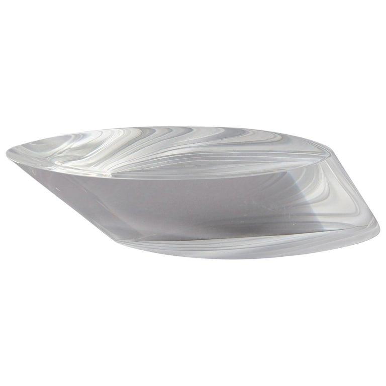 Contemporary Cut-Glass Optic Glass Sculpture by Brzon (1 of 15)