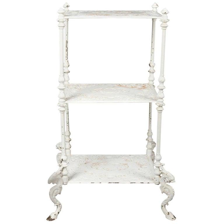 Antique Bradley & Hubbard Cast Iron Tiered Plant Stand (1 of 11)