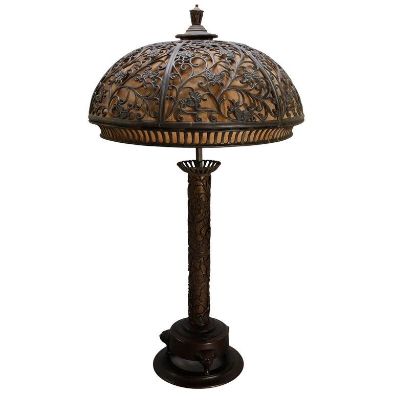 Antique Oversized Chinese Bronze Butterfly Lamp (1 of 11)