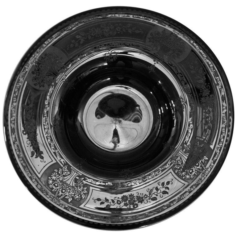 Steuben Wide Rim Cutback Floral Centre Bowl by F Carder (1 of 10)