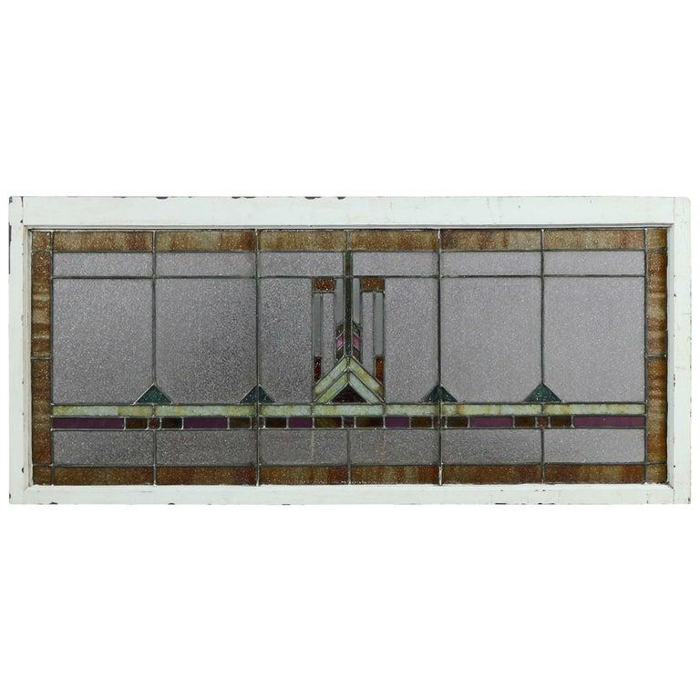 Antique Arts & Crafts Frank Lloyd Wright Window Panel (1 of 7)