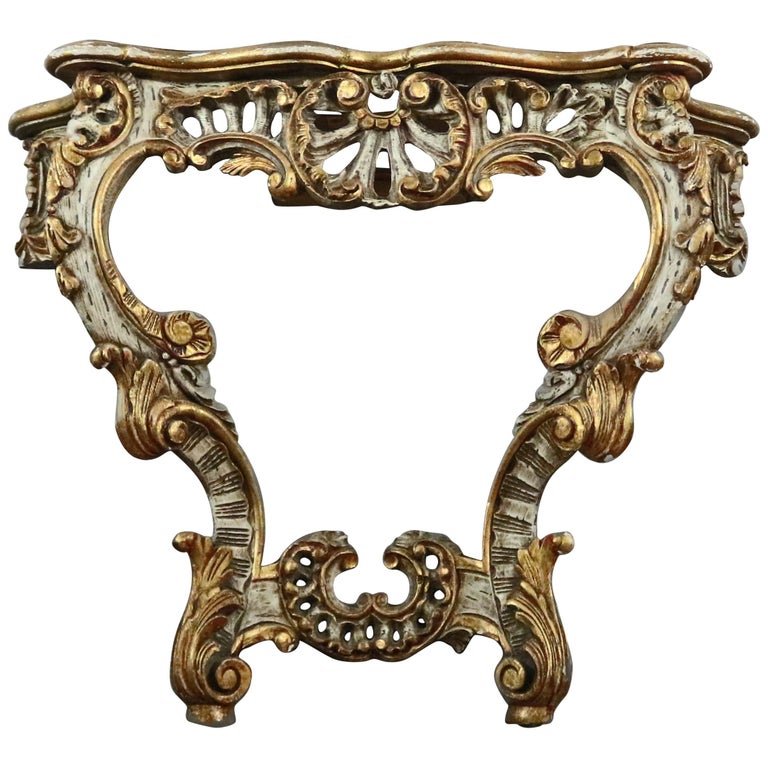 Vintage French Louis XVI Style Carved Console Table (1 of 8)