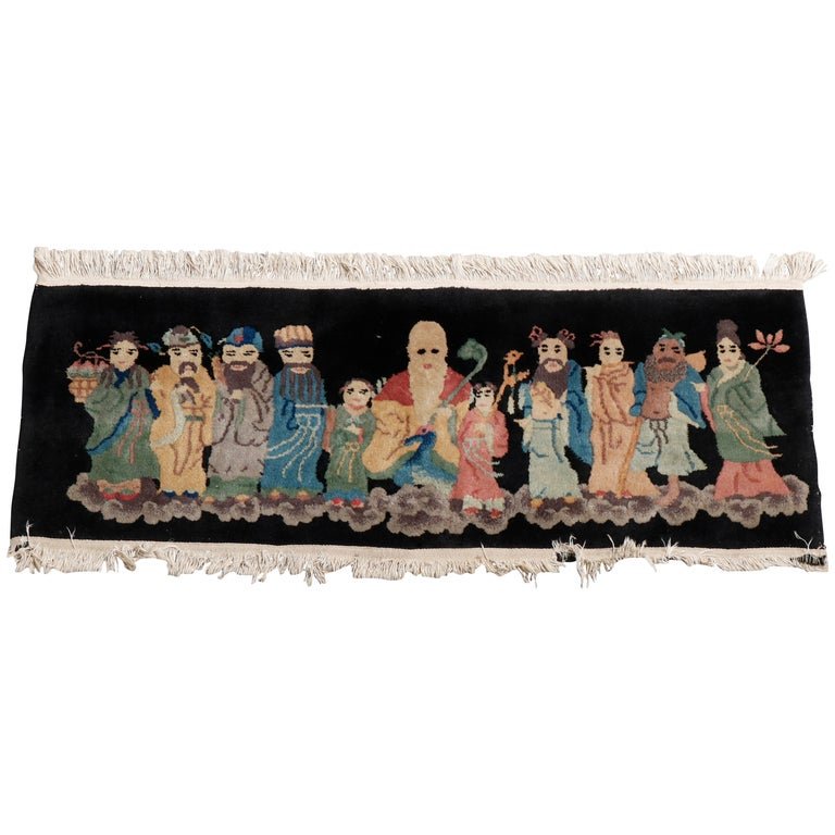 Antique Art Deco Chinese Nichols Style Figural Mat (1 of 6)