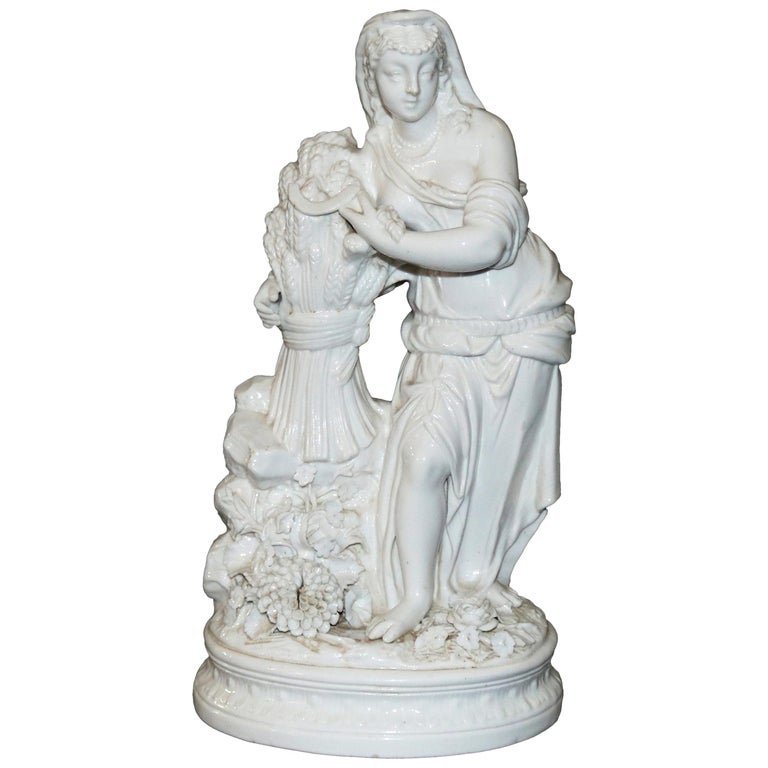 Classical Porcelain Statue of Greek Agriculture Goddess (1 of 8)