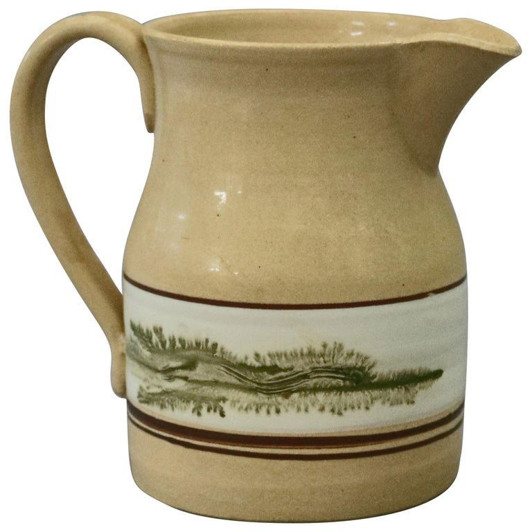 Mocha Decorated Yellow Ware Batter Jug by East Knoll (1 of 8)