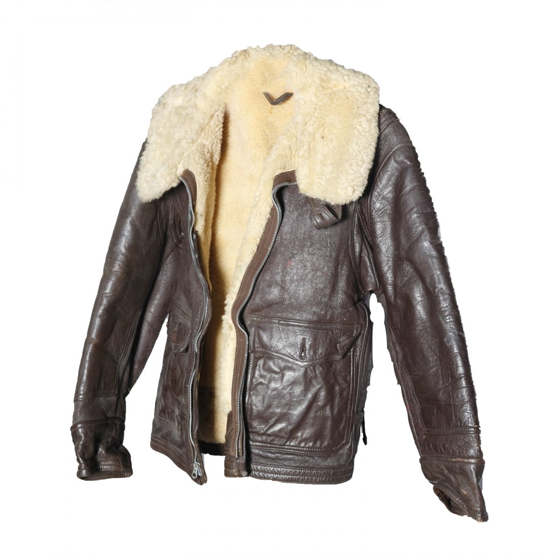 Authentic WWII US Military Leather Flight Jacket (1 of 8)