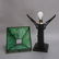 Arts & Crafts Ebonized Mission Oak Lamp, c1910 - 2