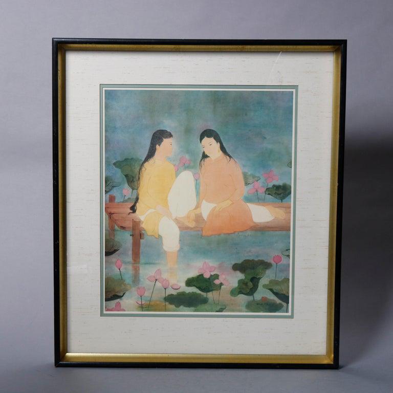Vietnamese French Dinh Tho Deux Femmes aux Nénuphars (1 of 12)