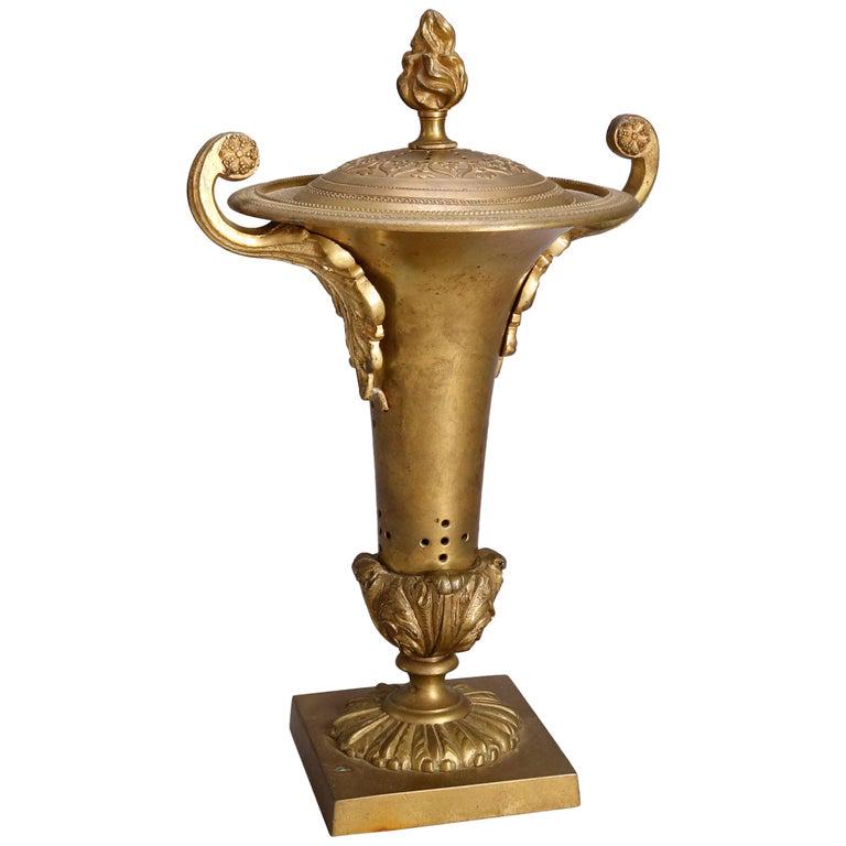 Antique French Empire Napoleon III Bronze Urn Censer (1 of 9)