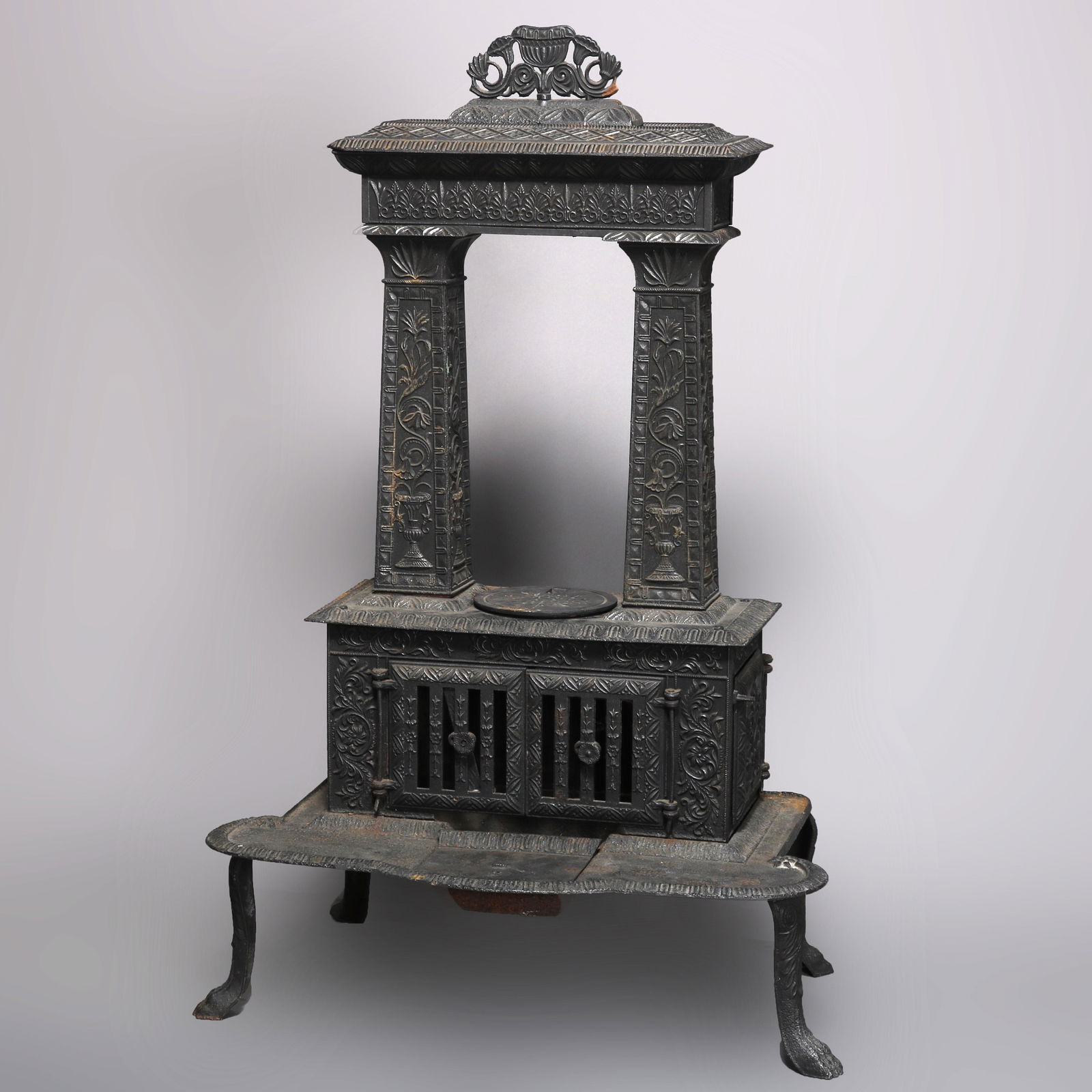 American Empire Cast Iron Parlor Stove (1 of 17)